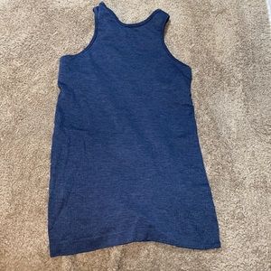 Navy Lululemon high neck tank top